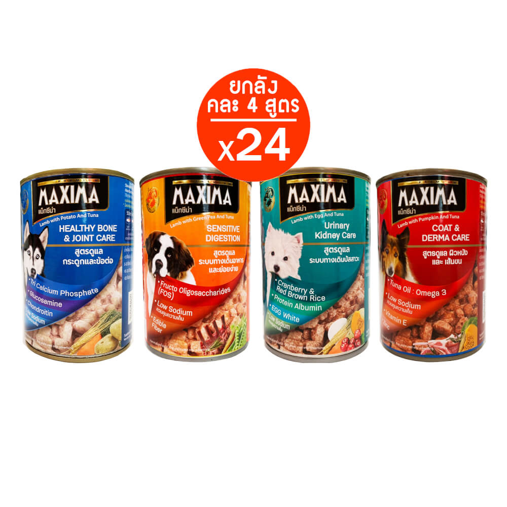 อาหารเปียกสุนัข แม็กซีม่า คละสูตร 380 กรัม x24_1
